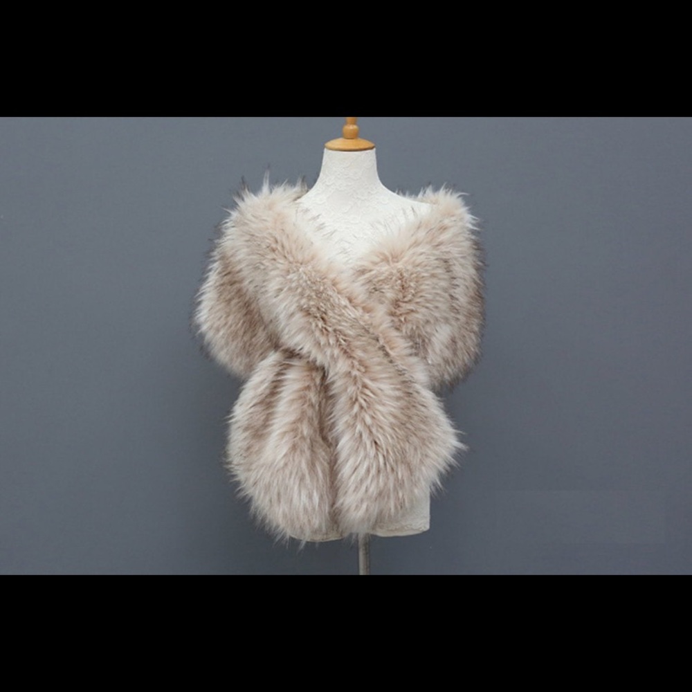 Faux fur wrap